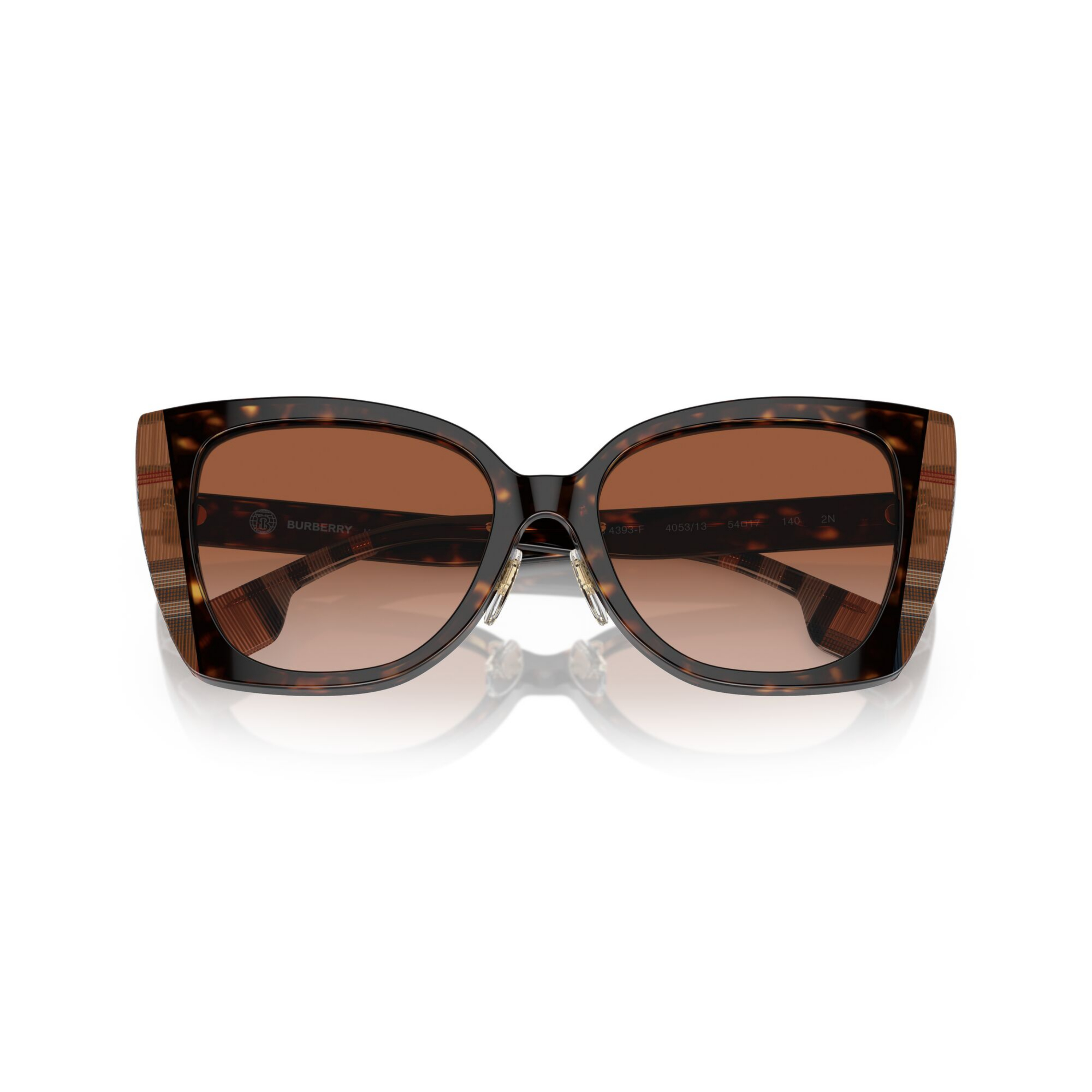 Be4393f Dark Havana/check Brown / Brown Gradient Alt Fit